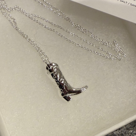 James Michelle Silver Boot Pendant Necklace - Picture 2 of 5